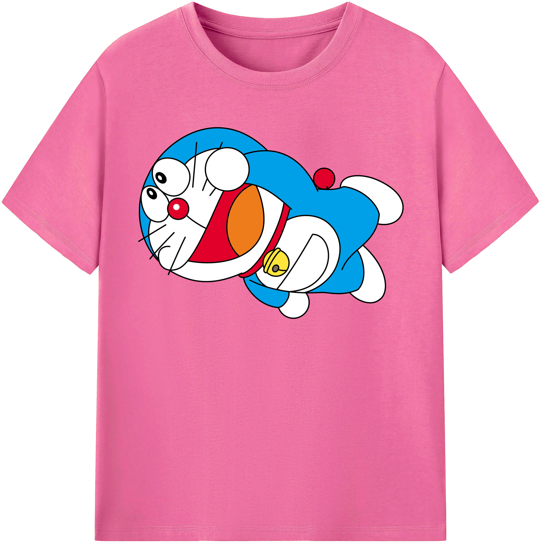 （画像用） ドラえもん Doraemon レディースカジュアルプリントTシャツ（綿100％）